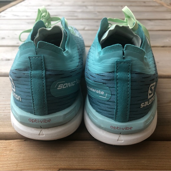 Women's 8.5 Salomon Sonic 3 Accelerate Running Shoes Racing Runners Sneakers - Picture 7 of 14